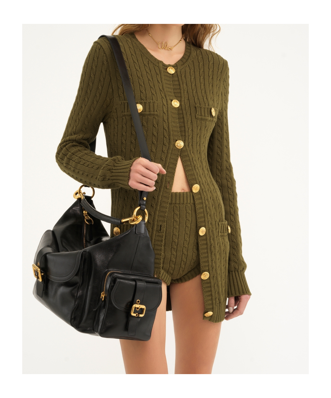 Chloé Camera Smooth Leather Bag In Black