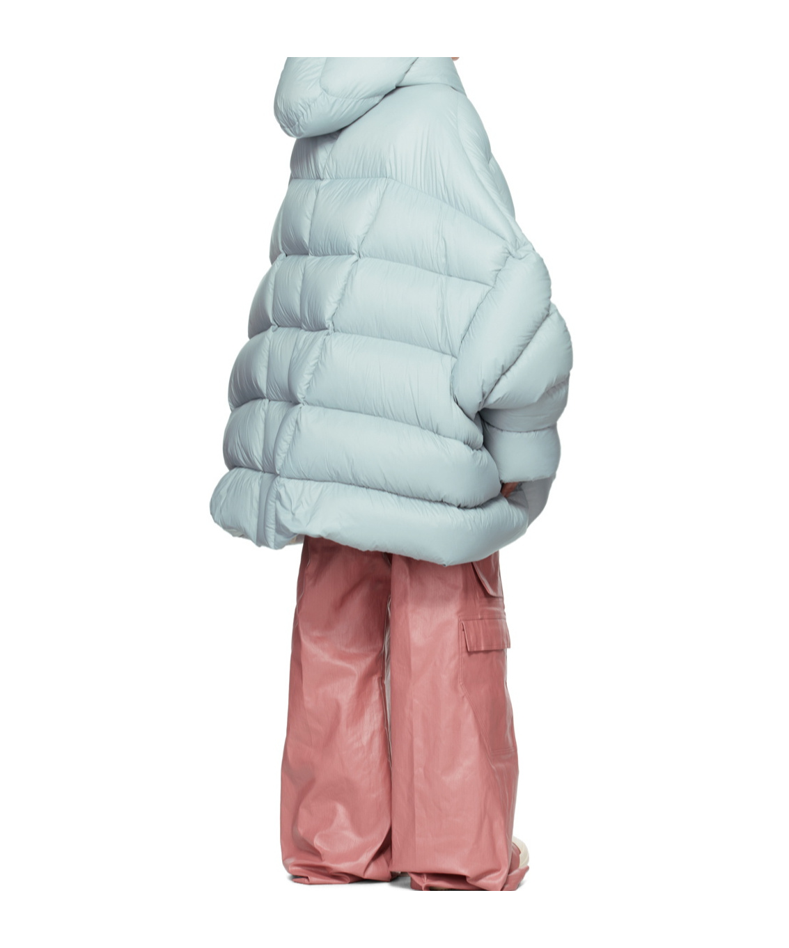 Rick Owens Jumbo Hooded Peter Coat In Green