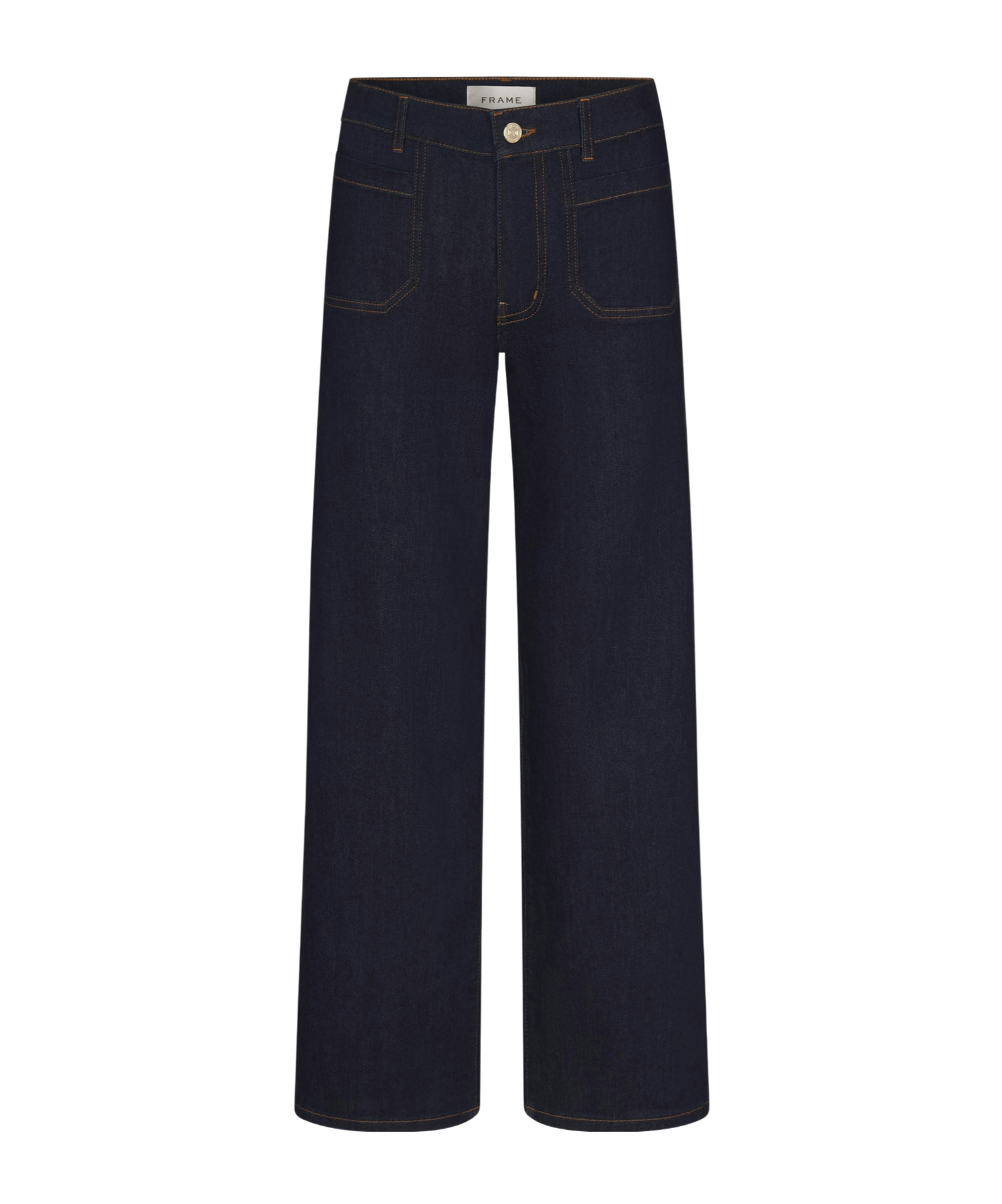 Frame Jeans Le Slim Palazzo Modernist Pocket In Blue