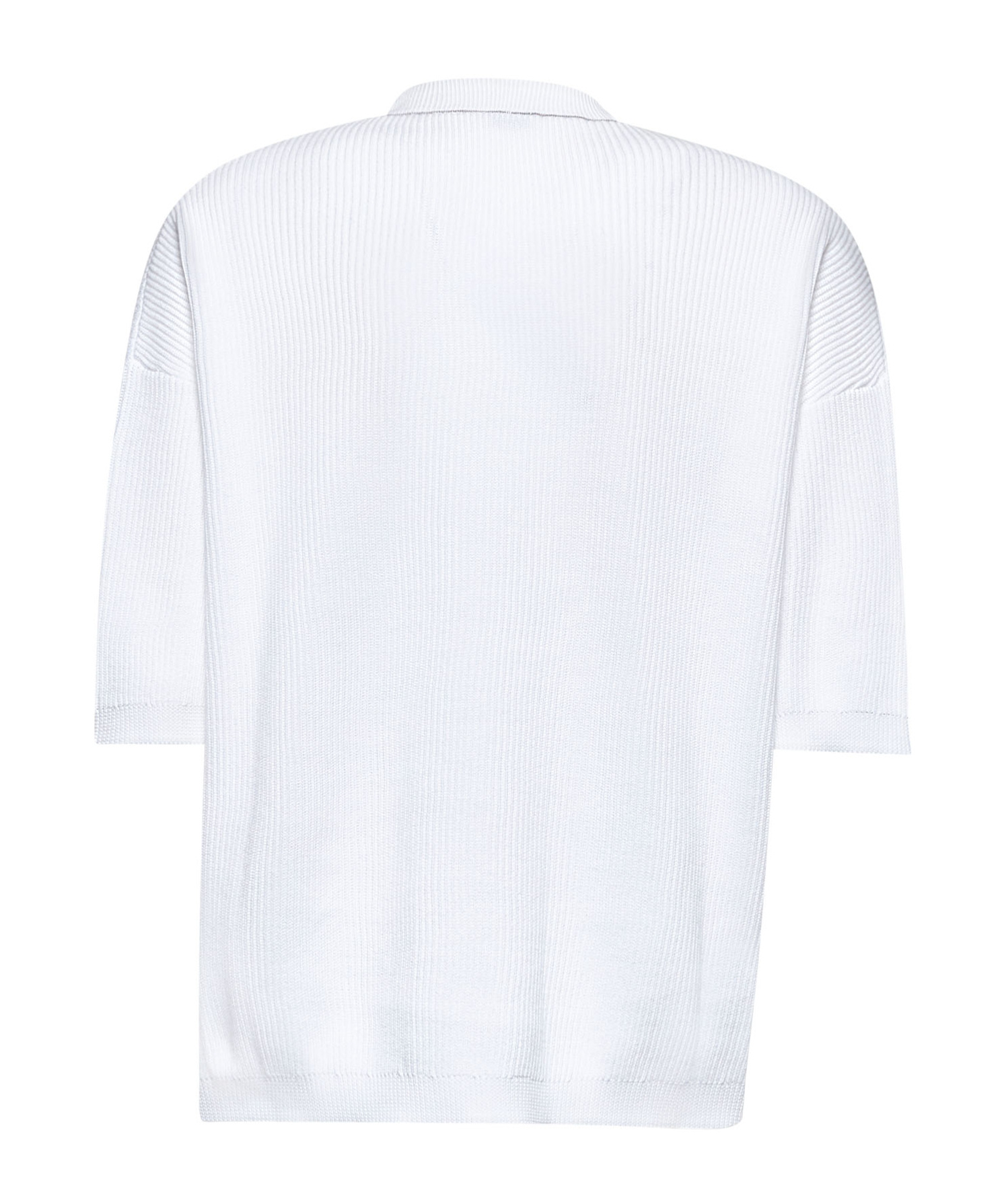 Brunello Cucinelli Short-sleeved Sweater In White