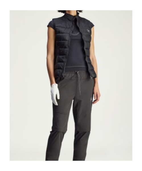 Adidas By Stella Mccartney Quilted Panelled Gilet In Multi