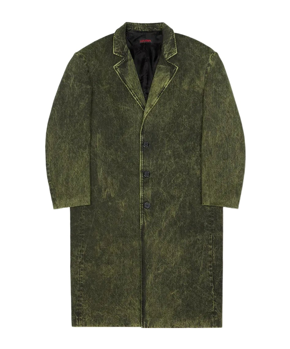 Lu'u Dan Crombie Coat In Green