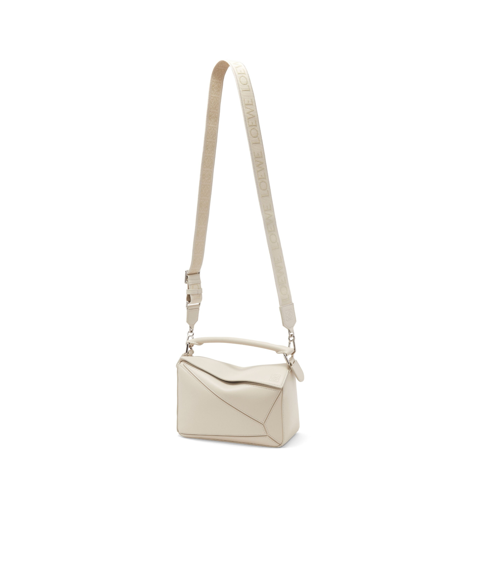 Loewe Puzzle Bag Small Sea Salt Women In White