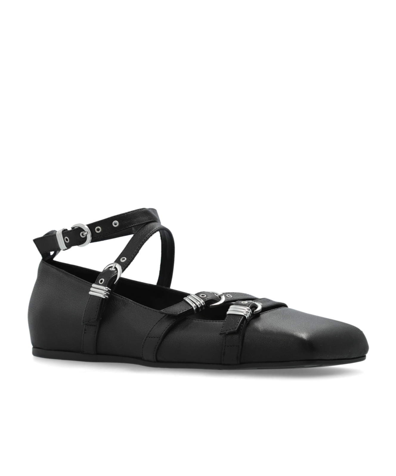 VIC MATIE LEATHER BALLET FLATS