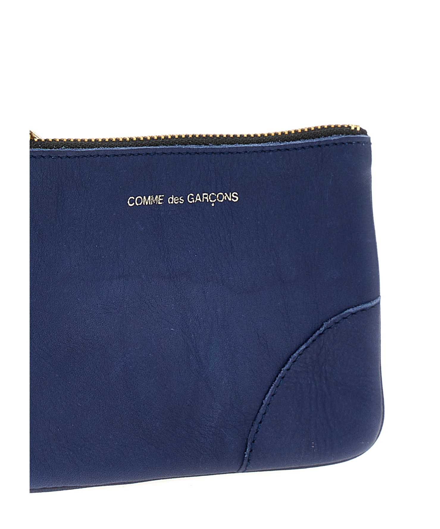 Comme Des Garçons Zipper Wallet In Blue