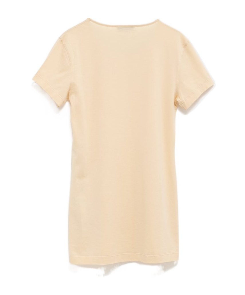 Lemaire Open-necked Black Shirt In Nude