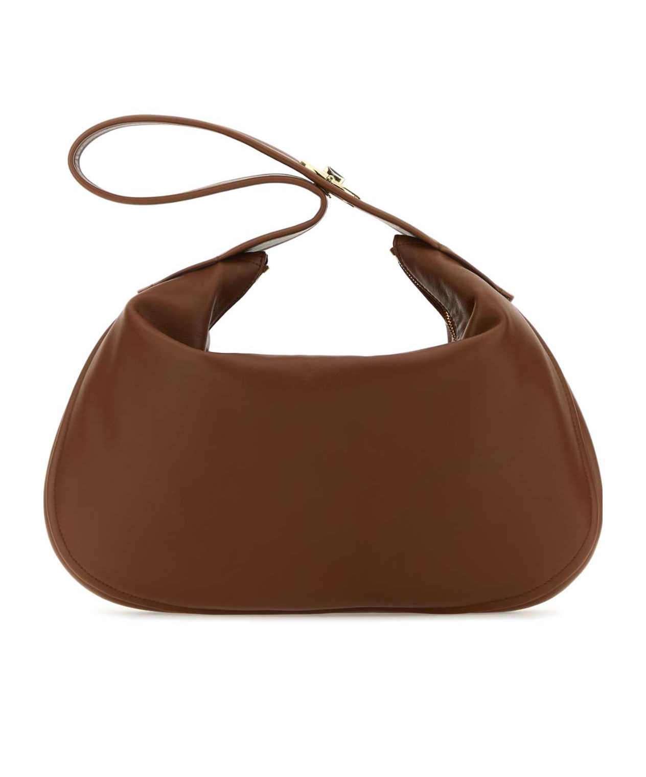 Valentino Garavani Women Brown Leather Large Go-hobo Shoulder Bag In Brown