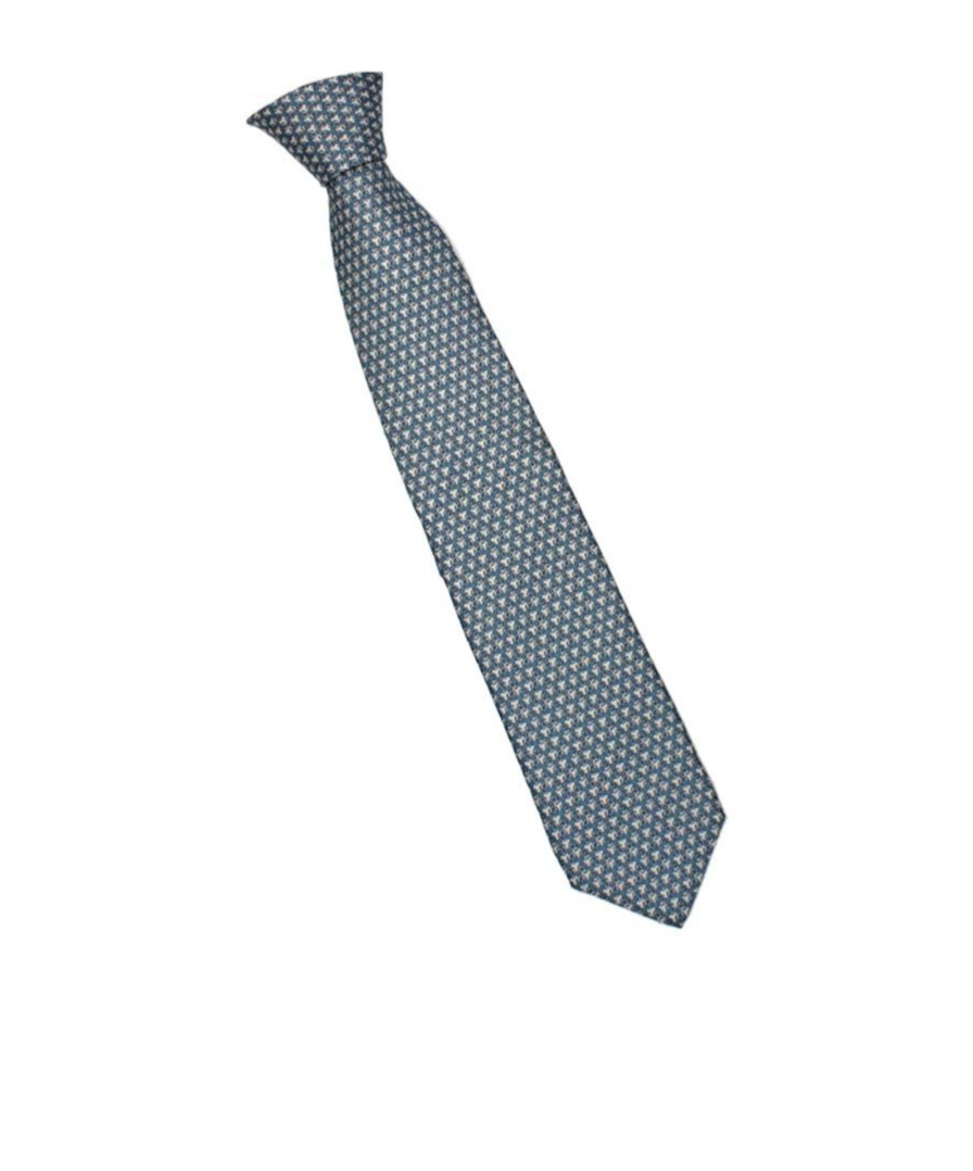 Shop Gucci Pointed Tie In Blue