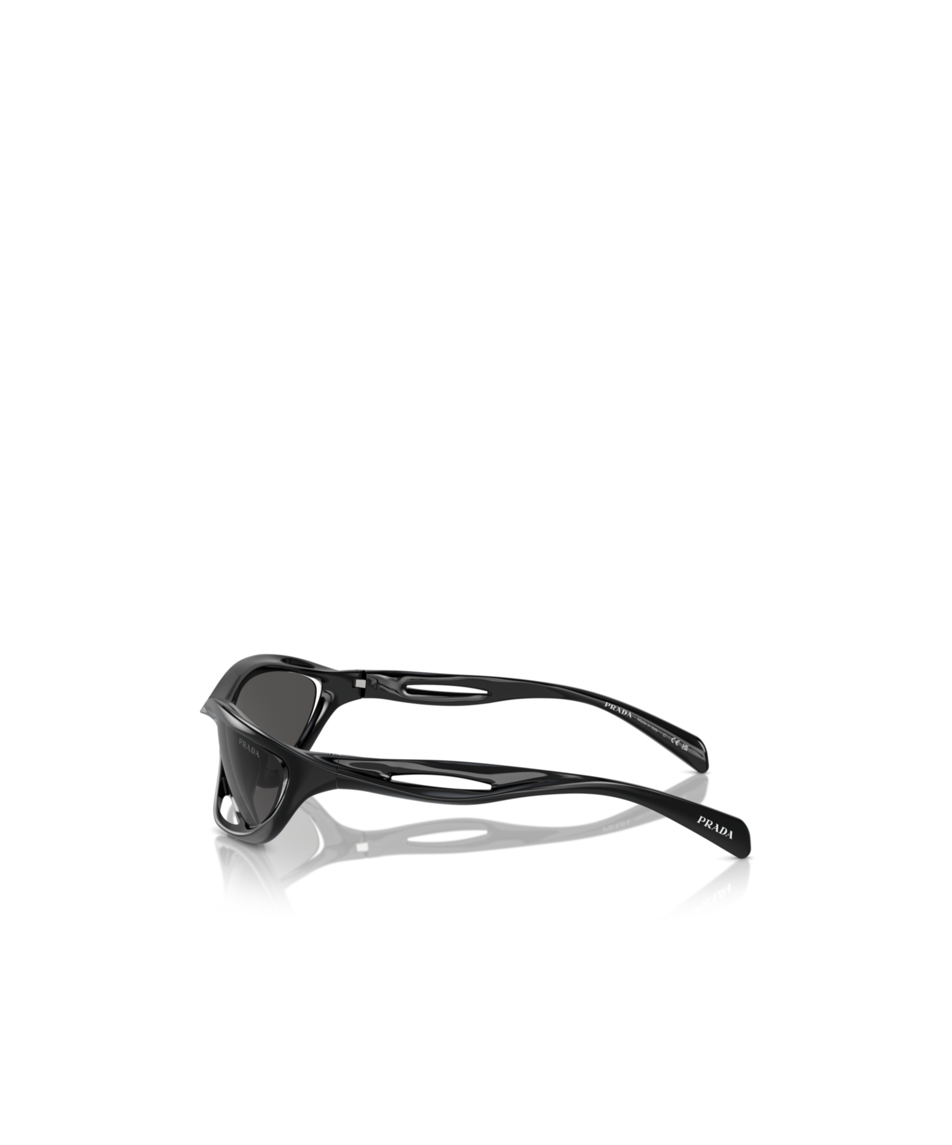 Prada Pr A23s Black Sunglasses In Black