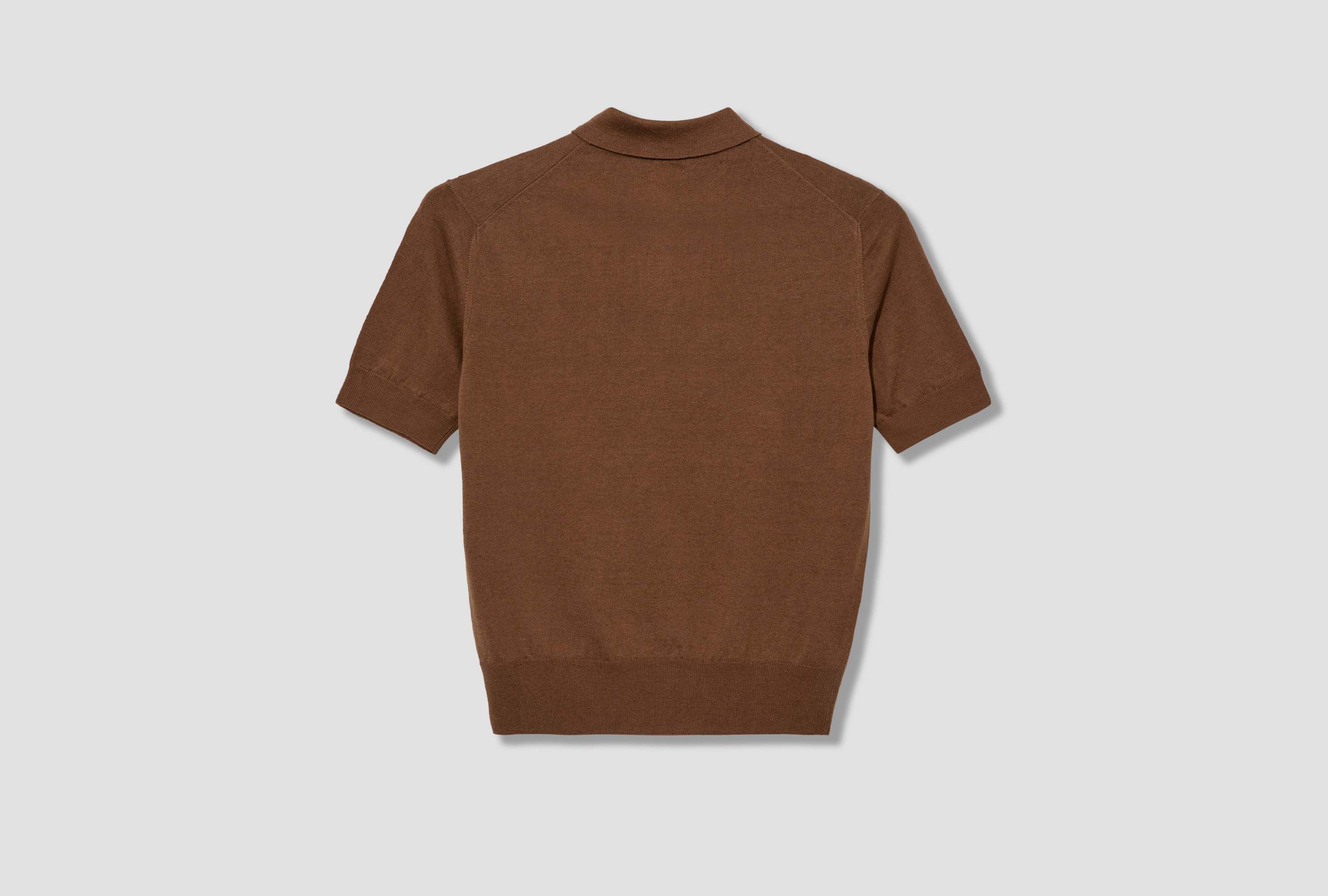 Drake's London Short Sleeve Polo Shirt In Brown