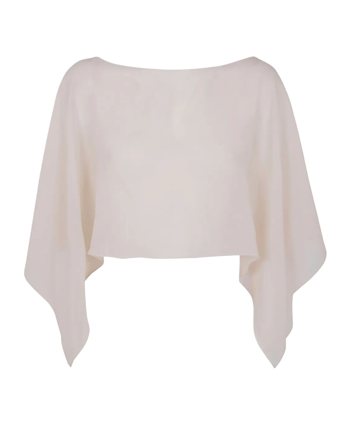 D Exterior Cape-design Blouse In Neutral