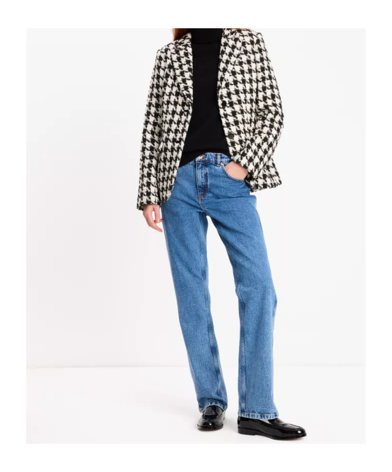Kate Spade Straight Leg Denim Pant In Blue