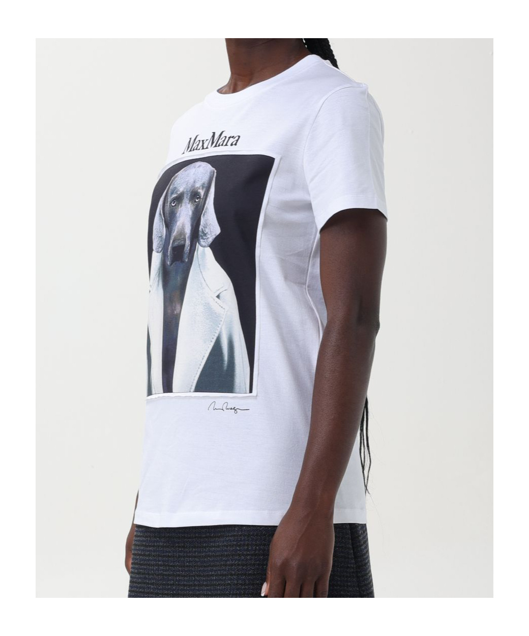 Max Mara Cipria Dog-print T-shirt In Multicolor