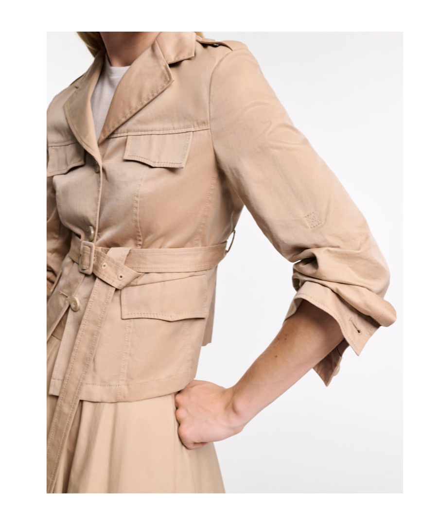 Dorothee Schumacher Trench Coat-blazer Hybrid In Brown