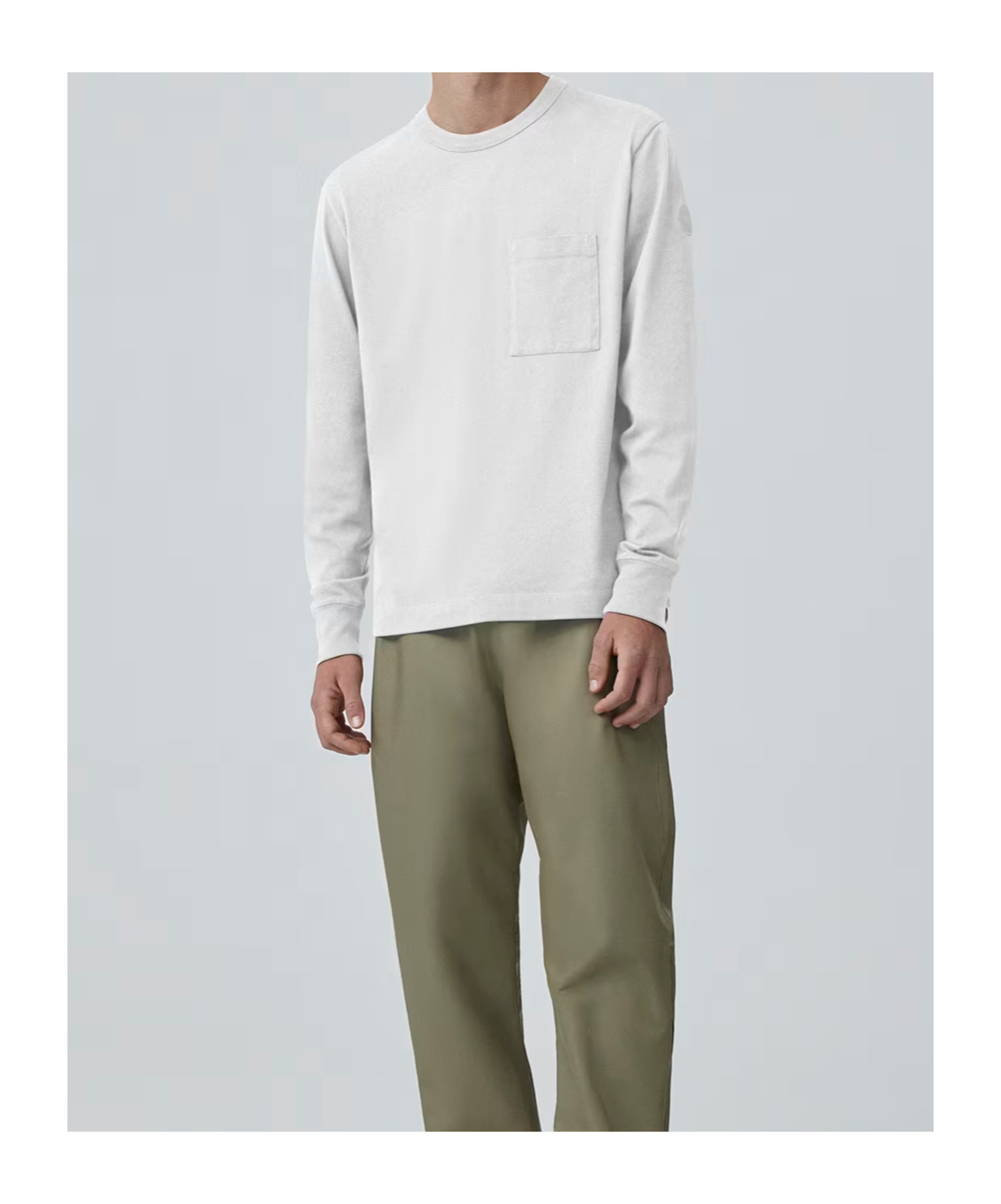 Canada Goose Gladstone Long Sleeve T-shirt In White