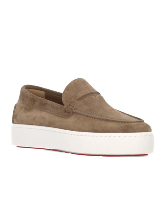 Christian Louboutin Chunky Slip-on Loafer In White