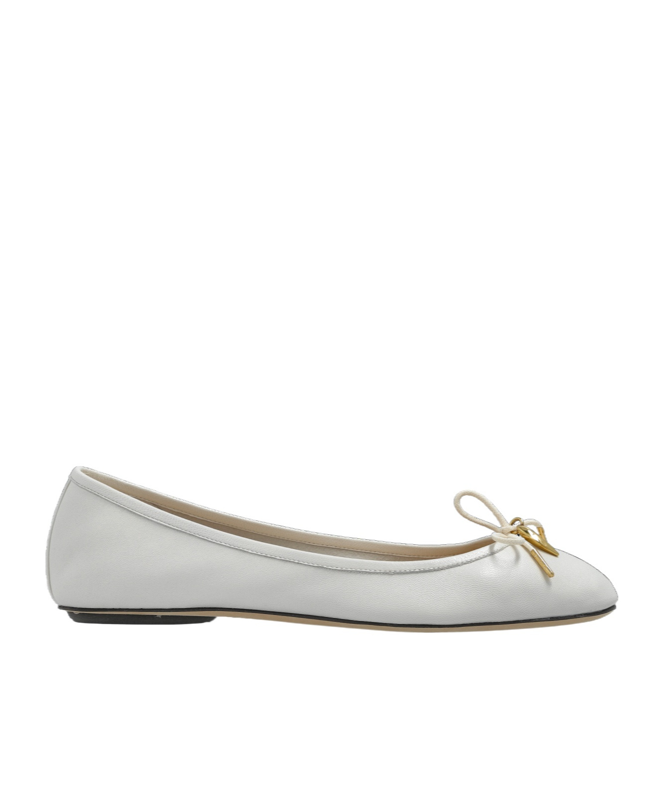 Chloé Iris Bow-embellished Ballet Flats In White