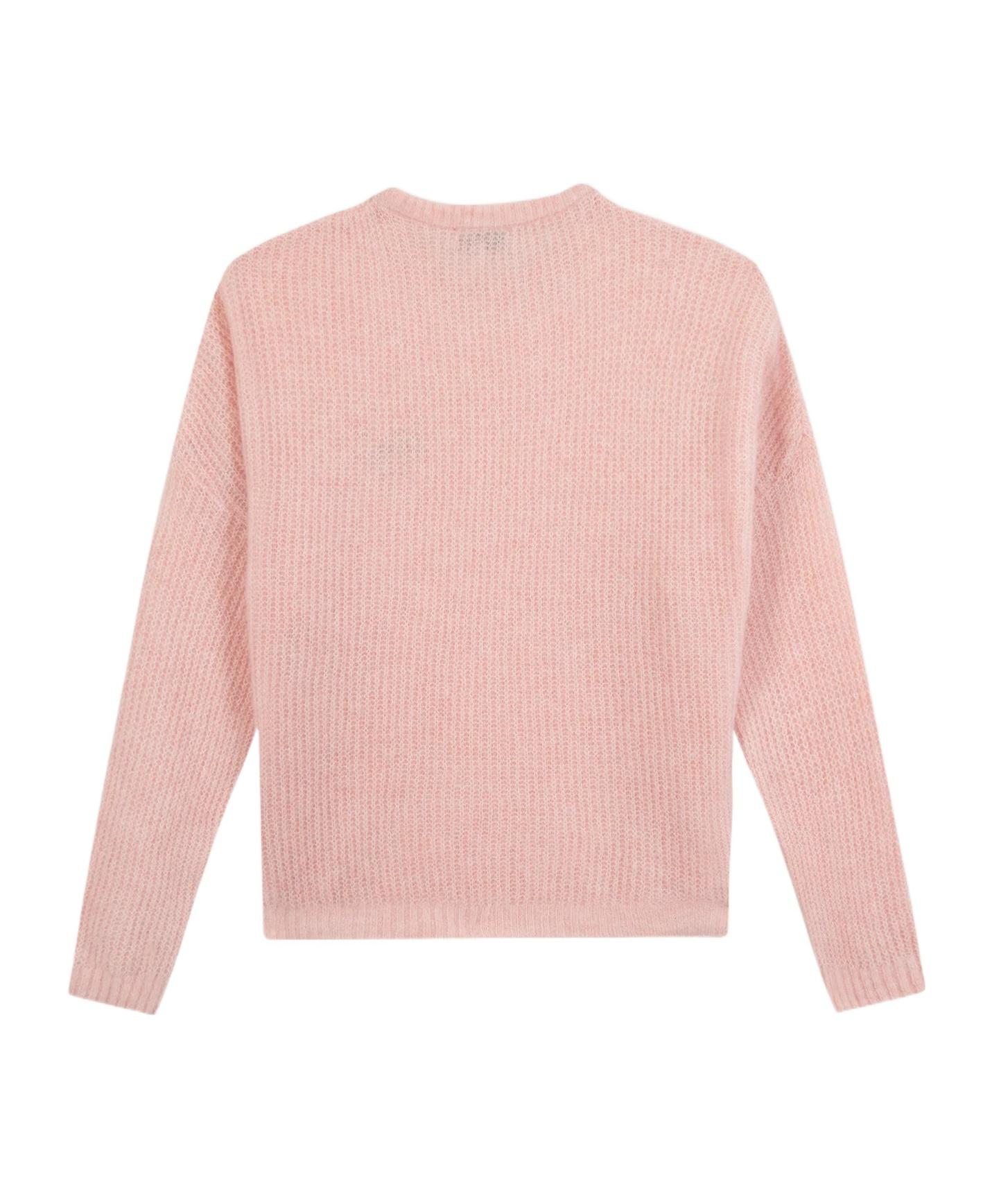 Maison Labiche Letter Embroidered Sweater In Pink