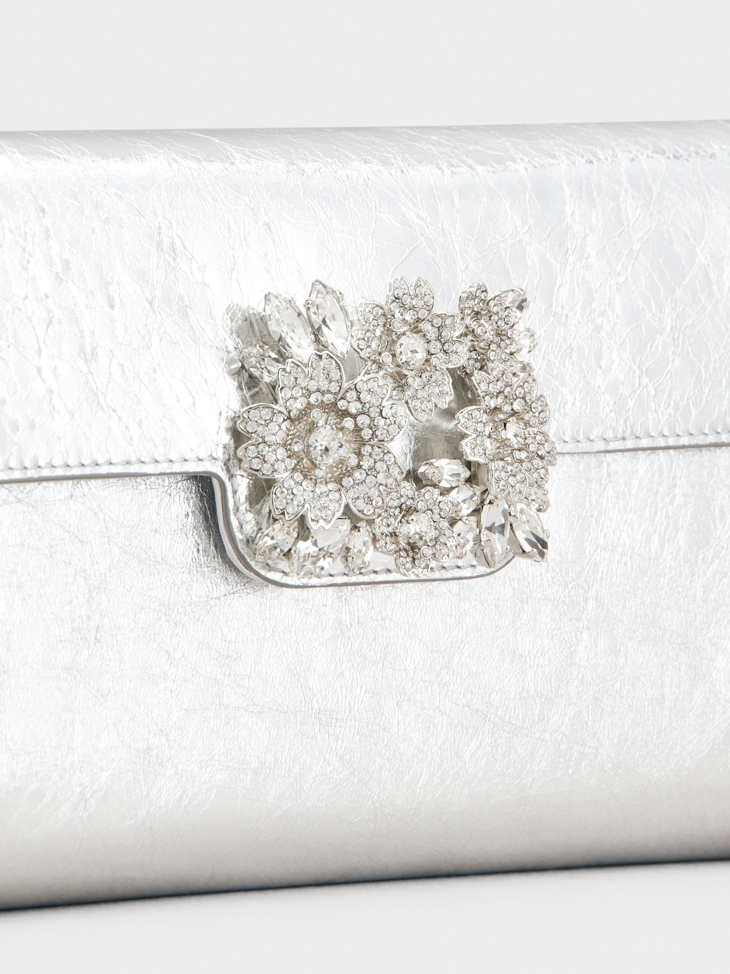 Roger Vivier Efflorescence Mini Shoulder Bag In White