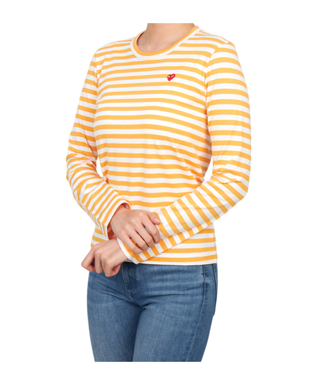 Comme Des Garçons Long-sleeved T-shirt In Yellow