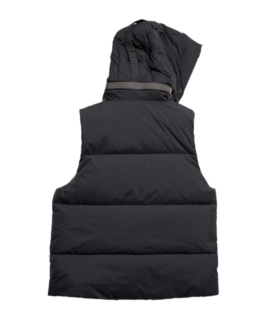 Canada Goose Junction Puffer Vest Black Label In Black