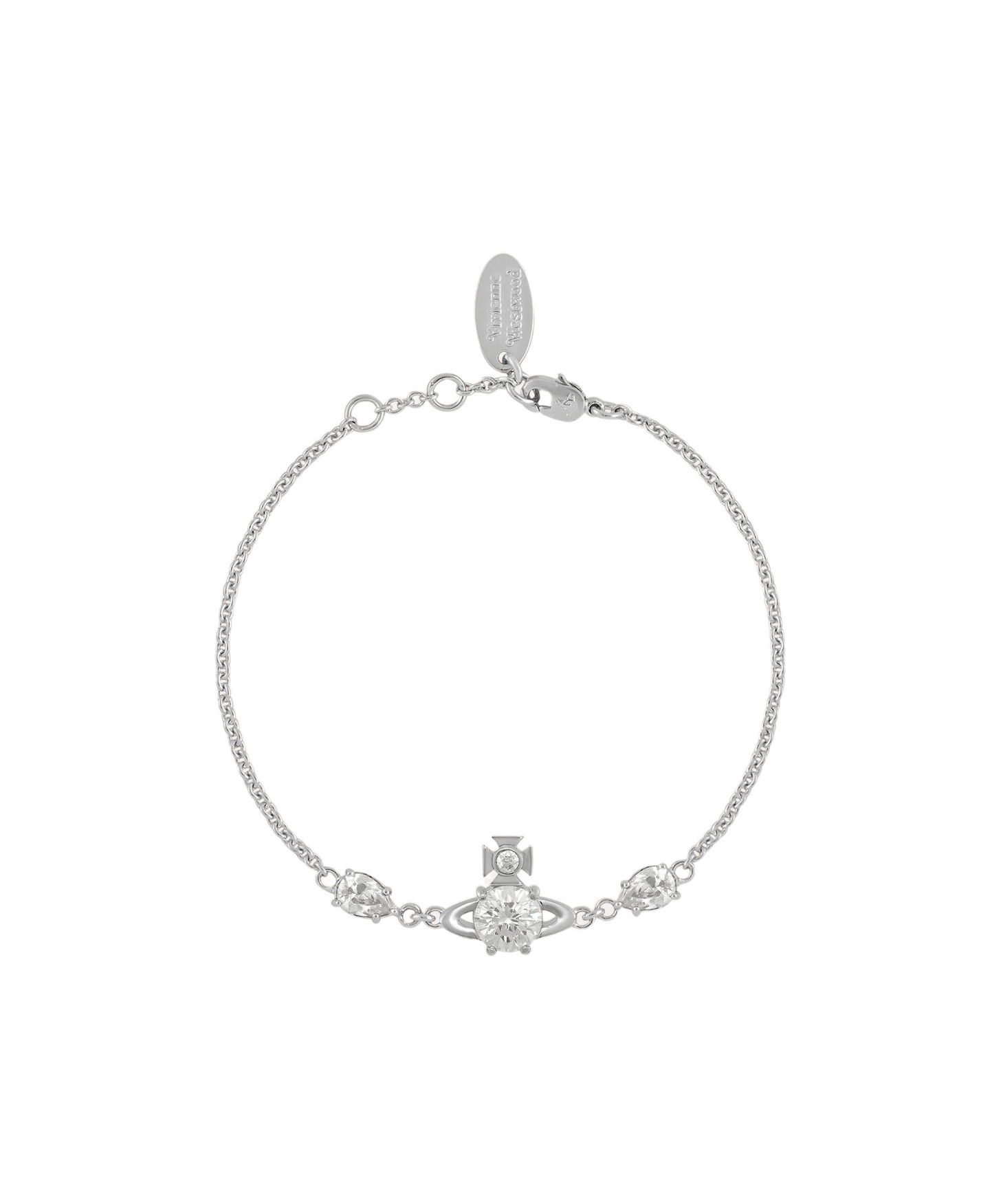 Vivienne Westwood Orb Embellished Bracelet In White