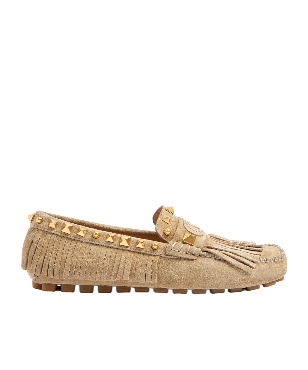 Valentino `vg Plaster Caster` Loafers In Nude