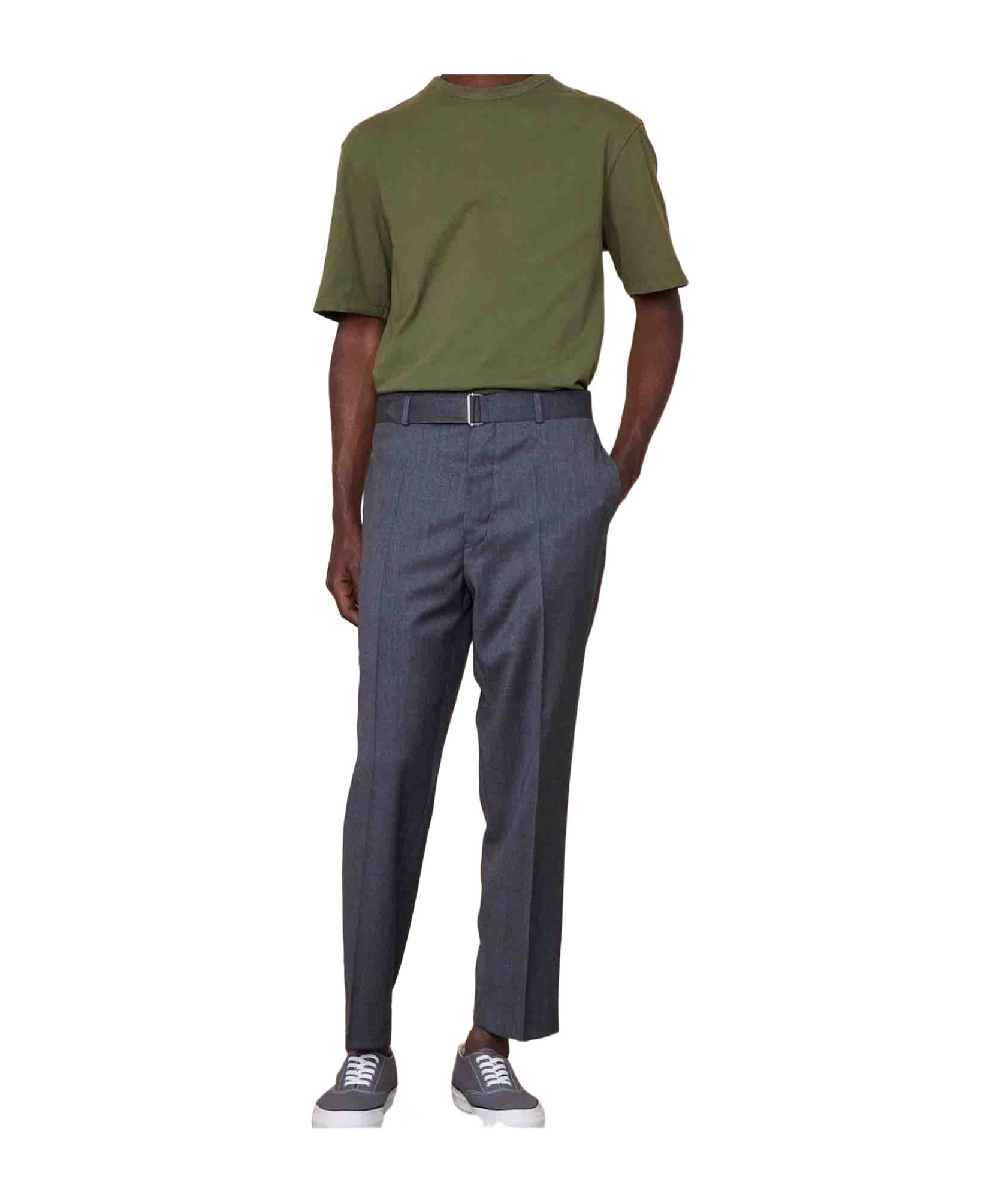 OFFICINE GENERALE OFFICINE GÉNÉRALE HOCHE WOOL DRESS TROUSERS