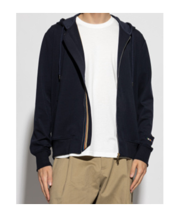 Paul Smith Zip-up Hoodie In Black