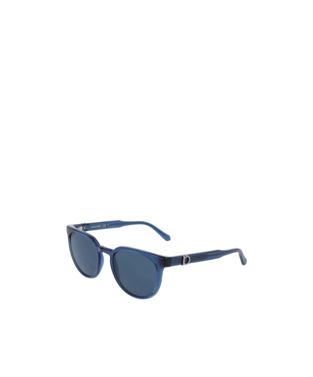 Ferragamo Geometric Frame Sunglasses In Blue