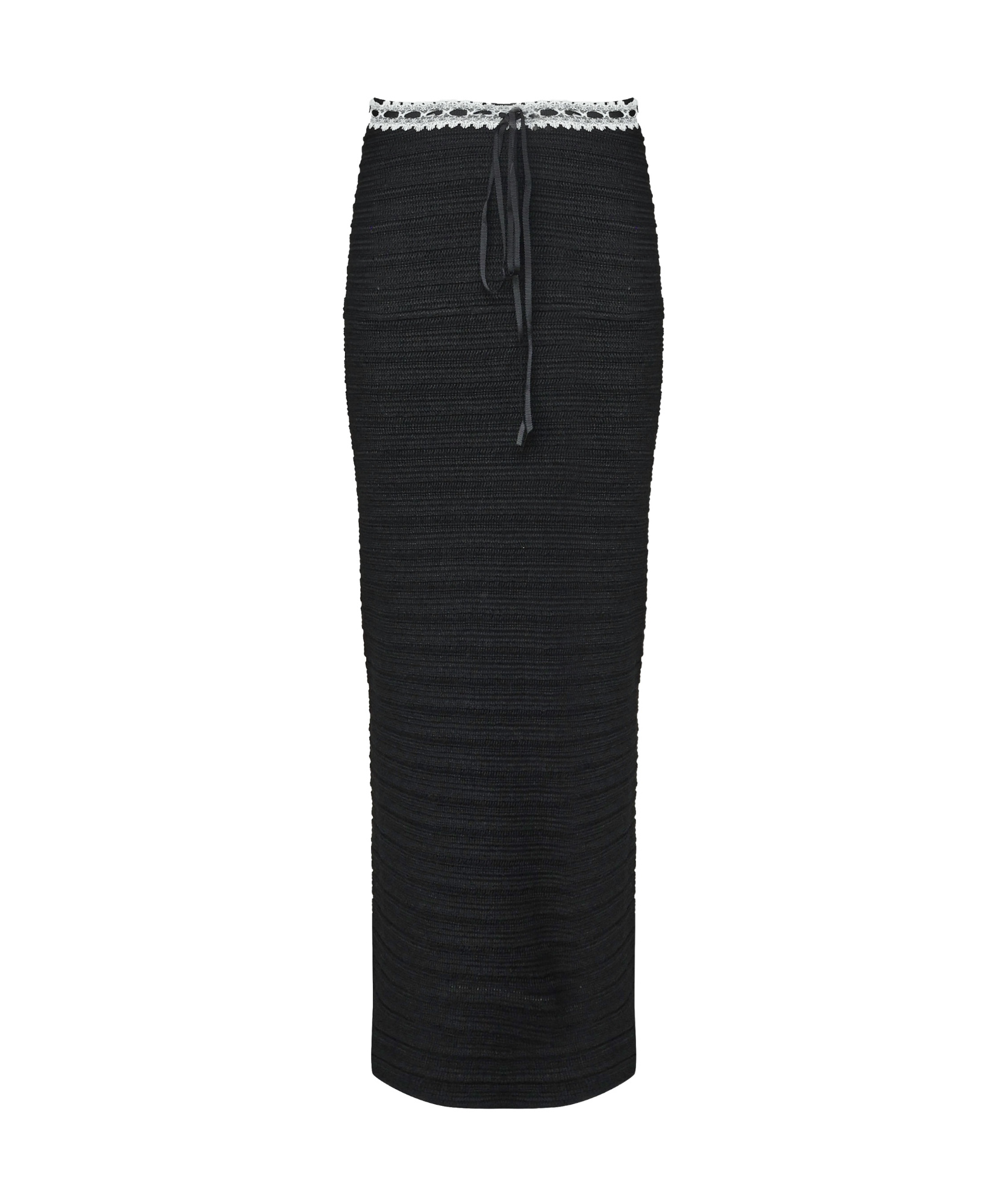 For Love & Lemons Mayfair Maxi Skirt In Black