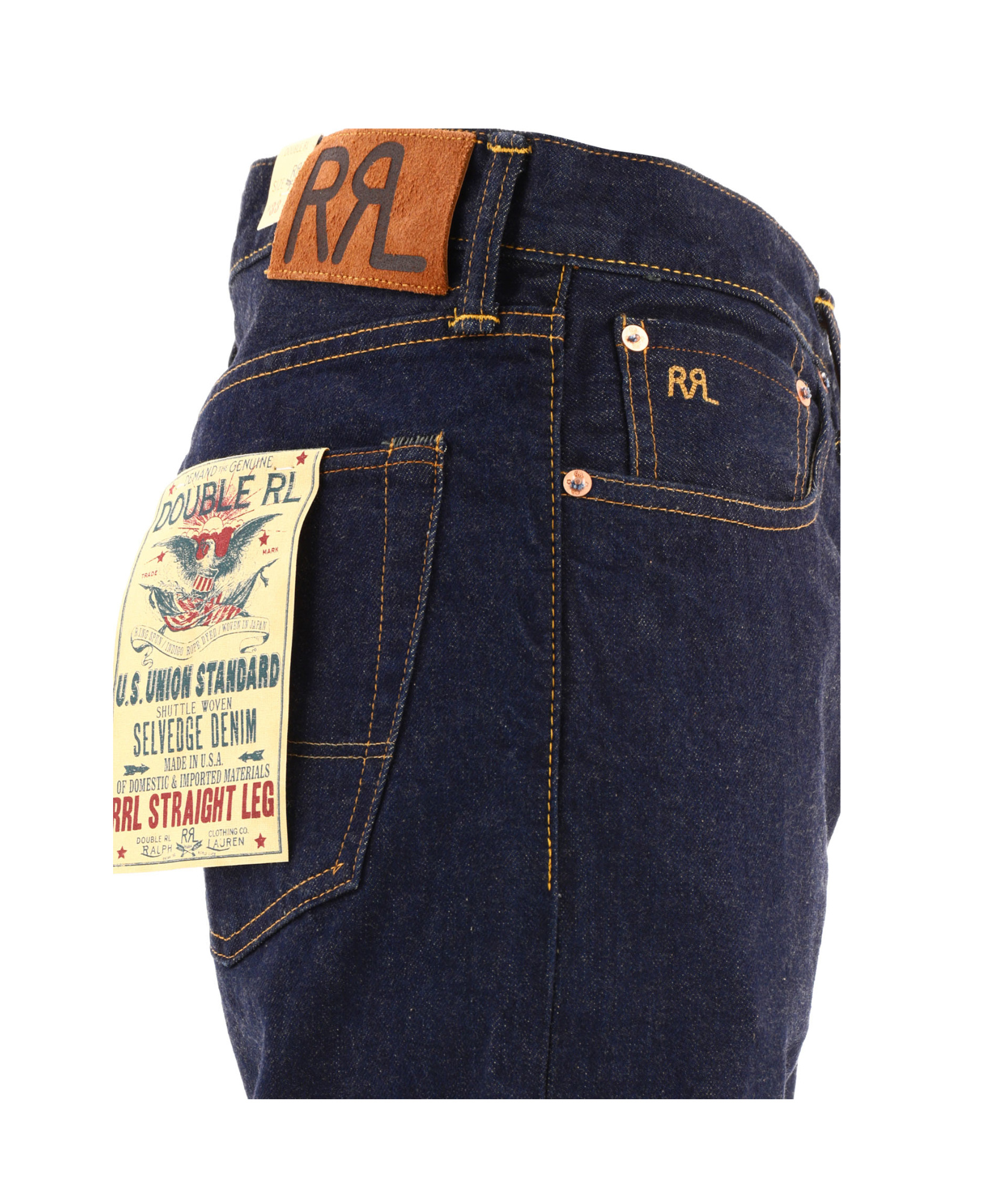 Rrl Belt-loop Jeans In Black