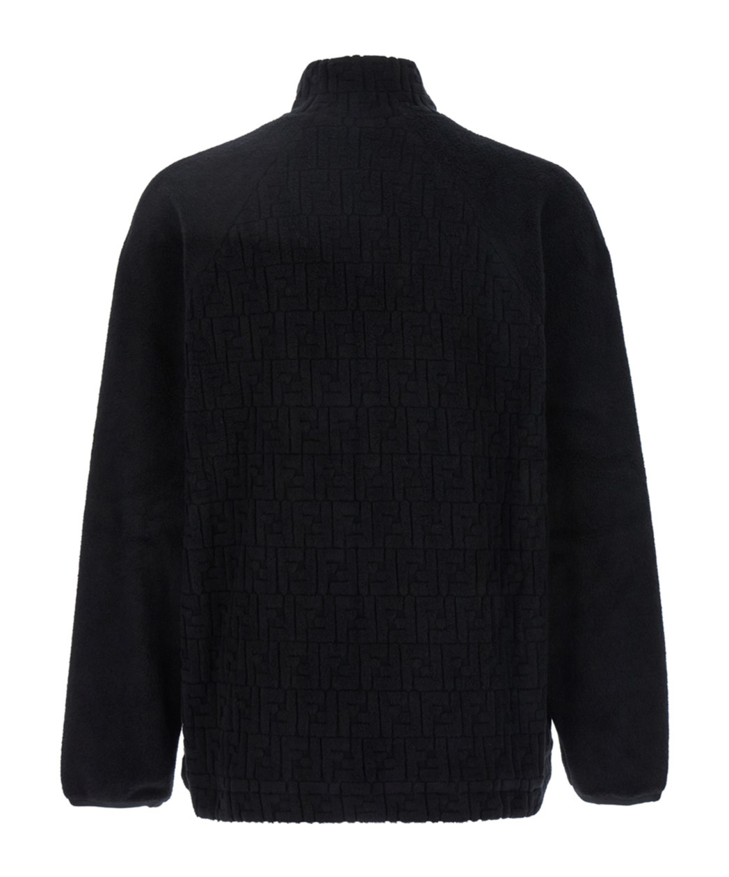 Fendi Zippered Casual Jacket In Black