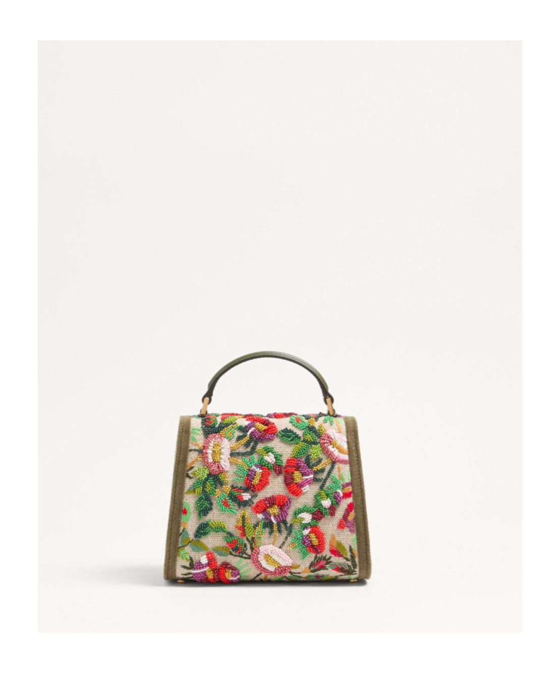 Valentino Bead-embellished Tote Bag In Nude