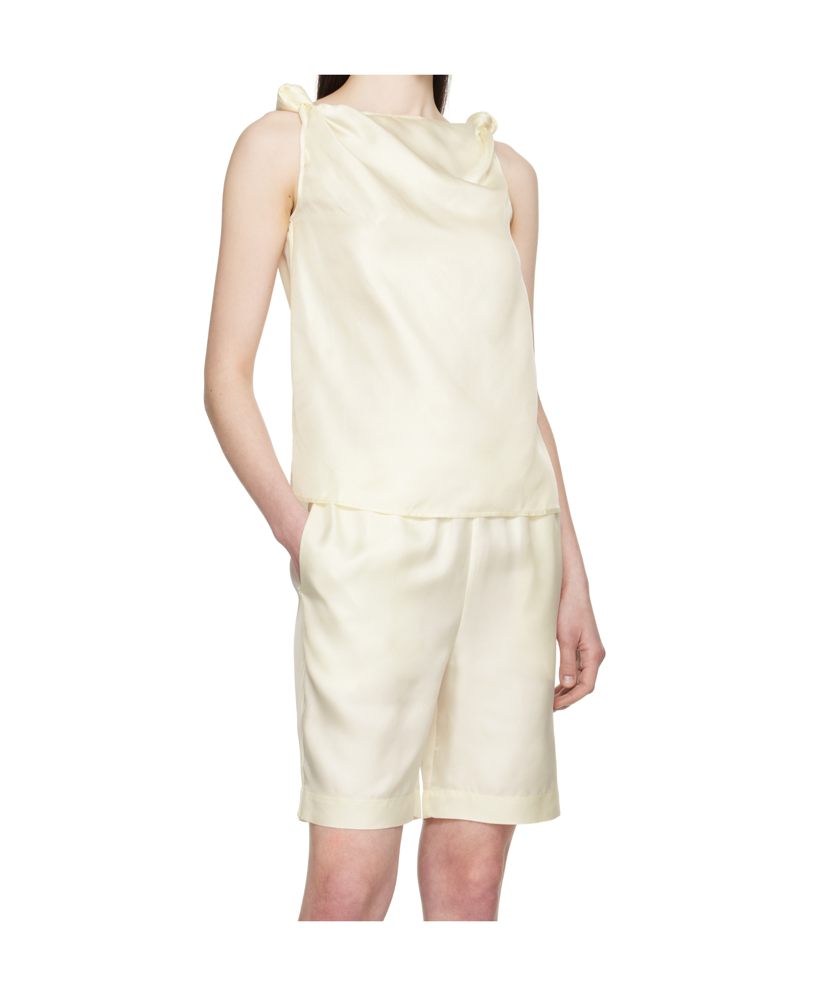 Shop Loulou Studio Remy Vest In Nude