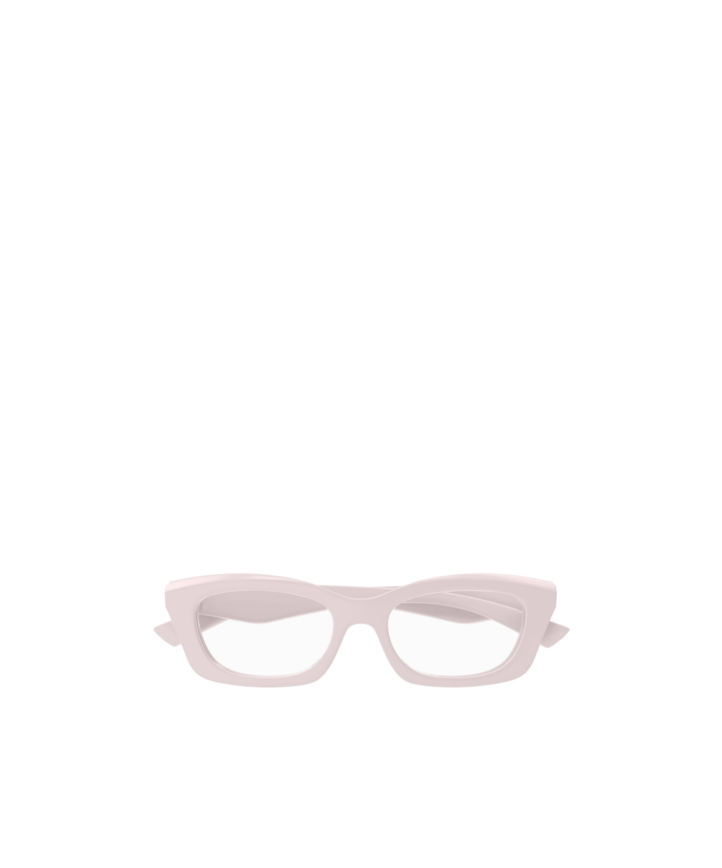 Alexander Mcqueen Eyewear Rectangular Frame Glasses In Pink