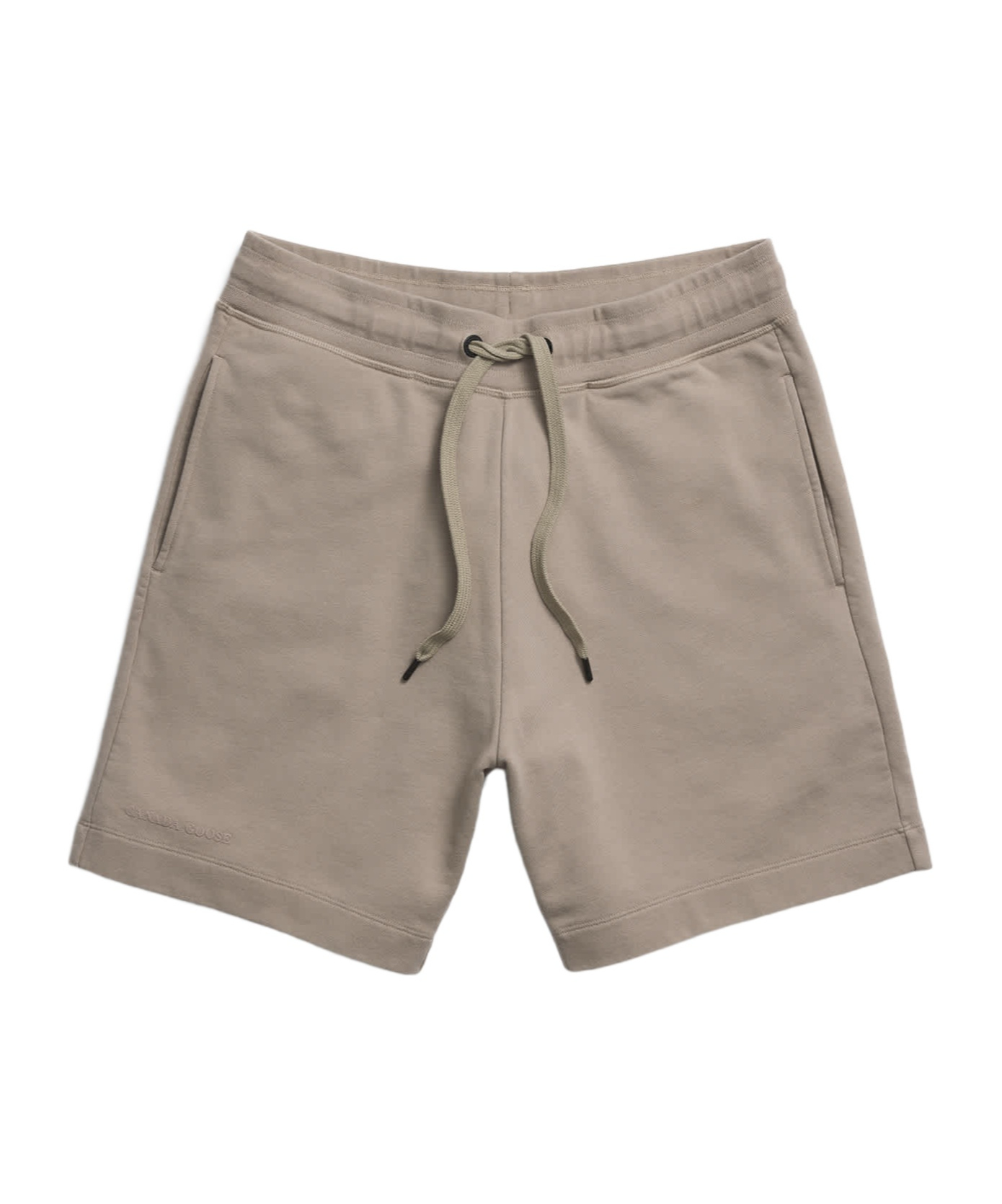 CANADA GOOSE HURON DRAWSTRING COTTON SHORTS