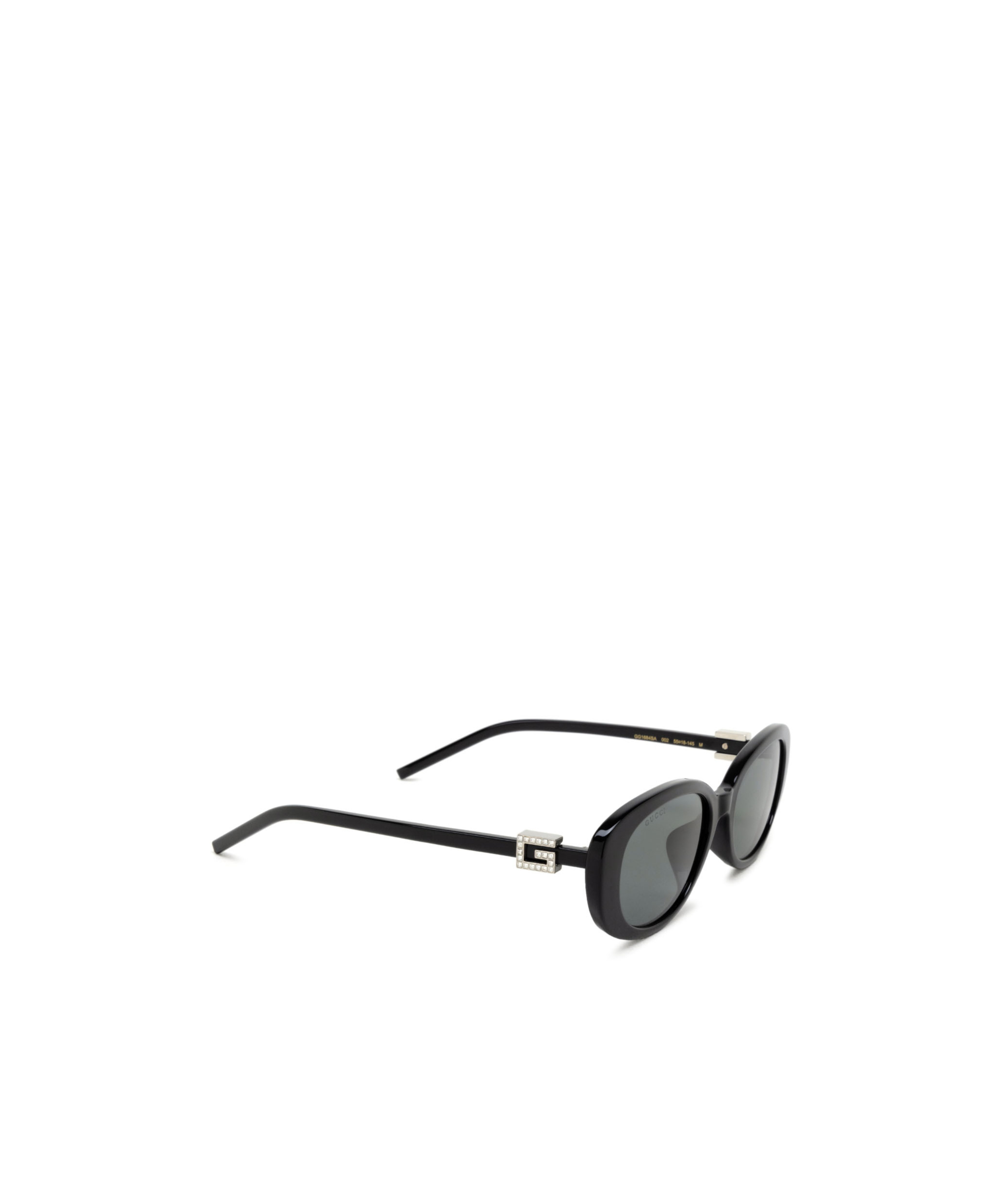 Gucci G-motif Oval-frame Sunglasses In Gray