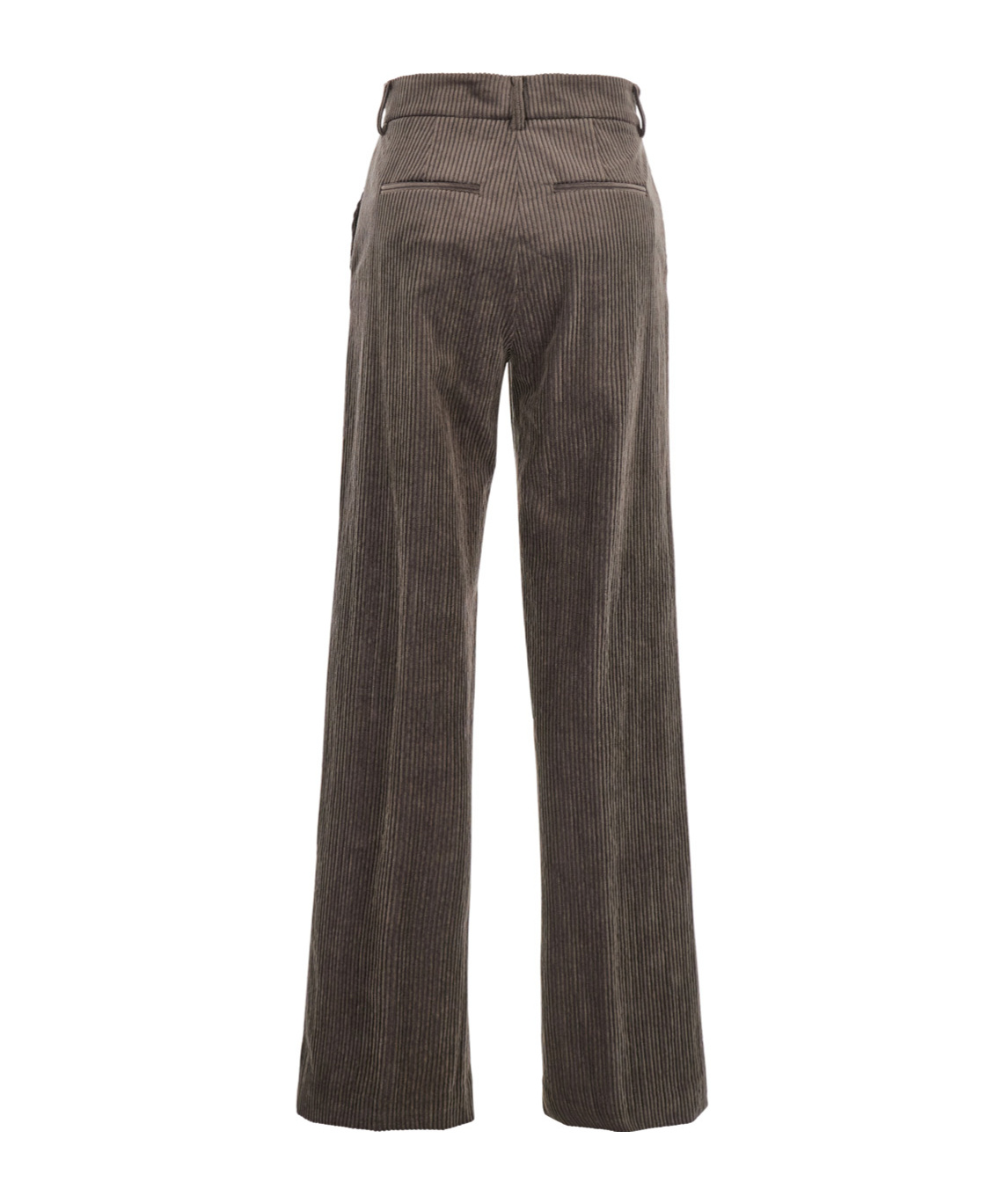 Antonelli Brown Trousers With Belt Loops In Velvet Woman In Brown