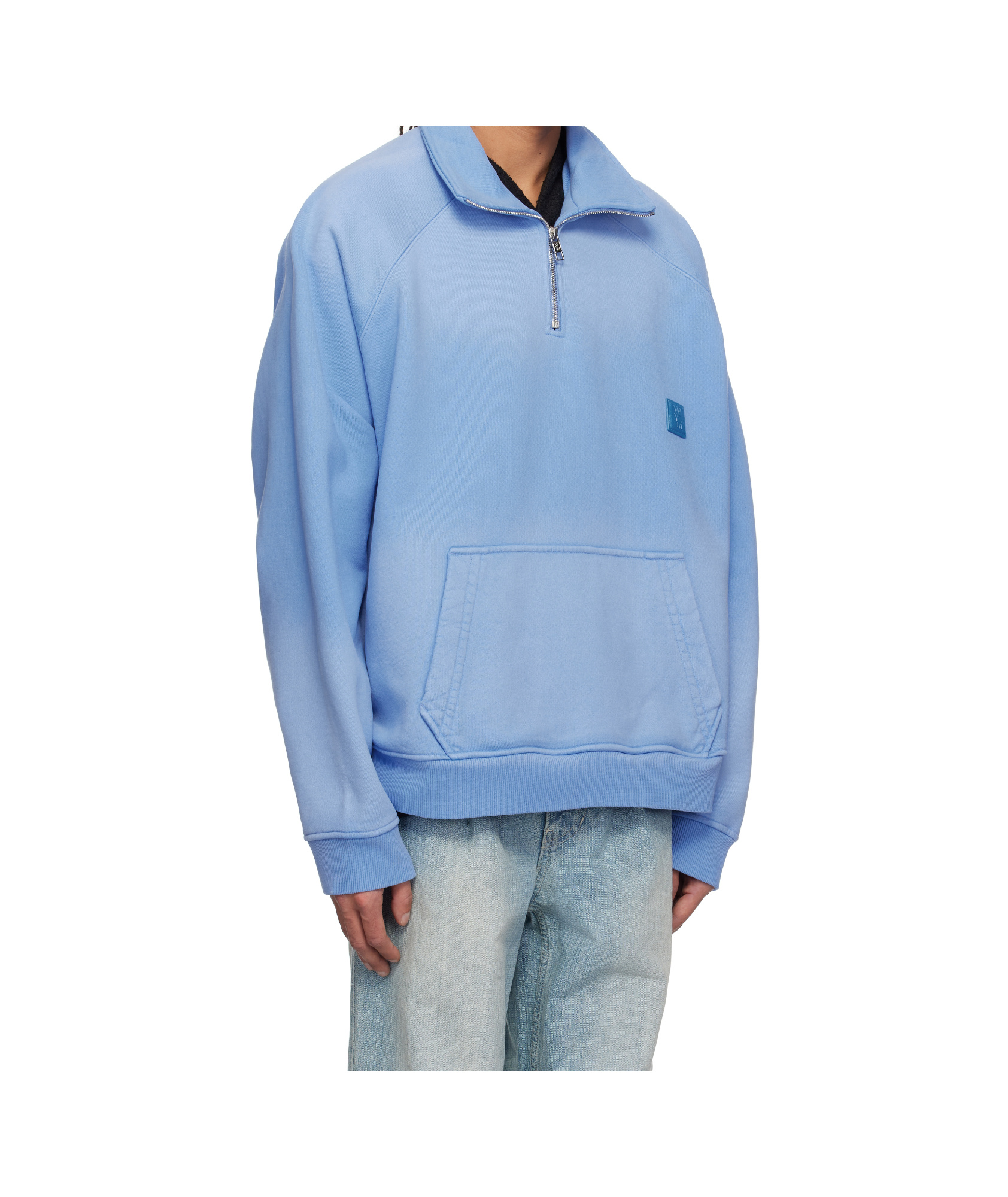 Shop Wooyoungmi Long-sleeved Pullover In Blue