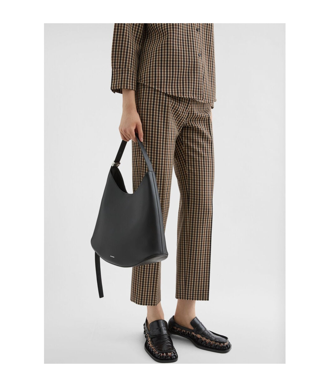 Jil Sander Wool Canvas Tailored Trousers