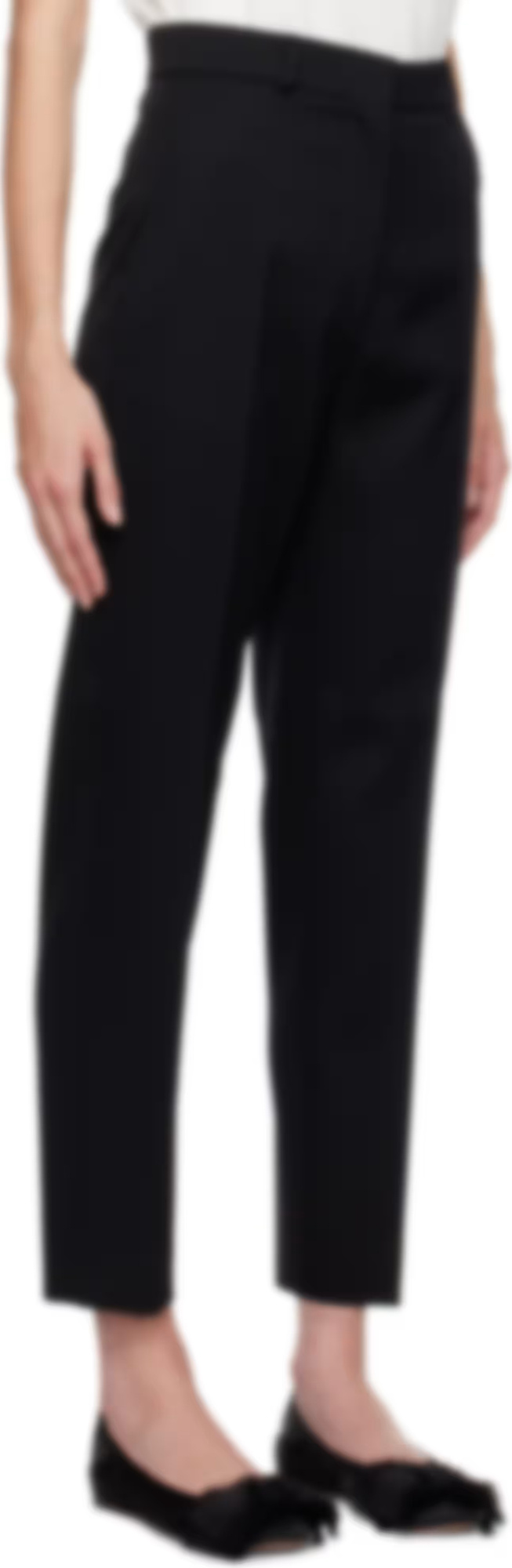 Lanvin Belt Loop Casual Pants In Black