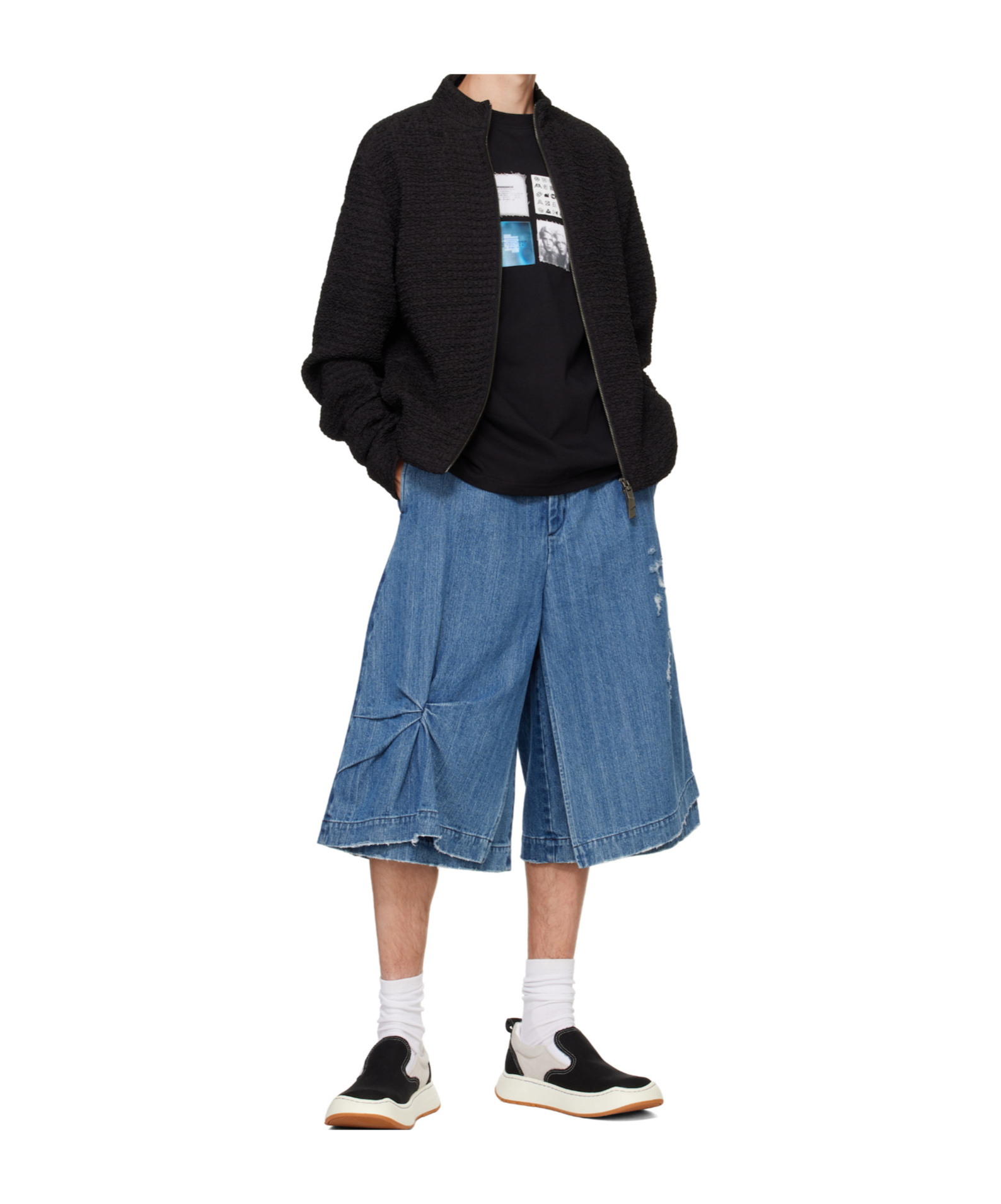 Ader Error Long-sleeved Casual Jacket In Black