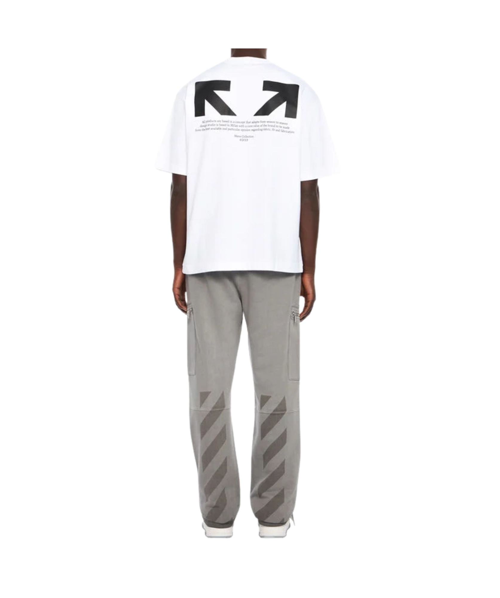 Off-white White Half Arrow Skate Logo T-shirt In White