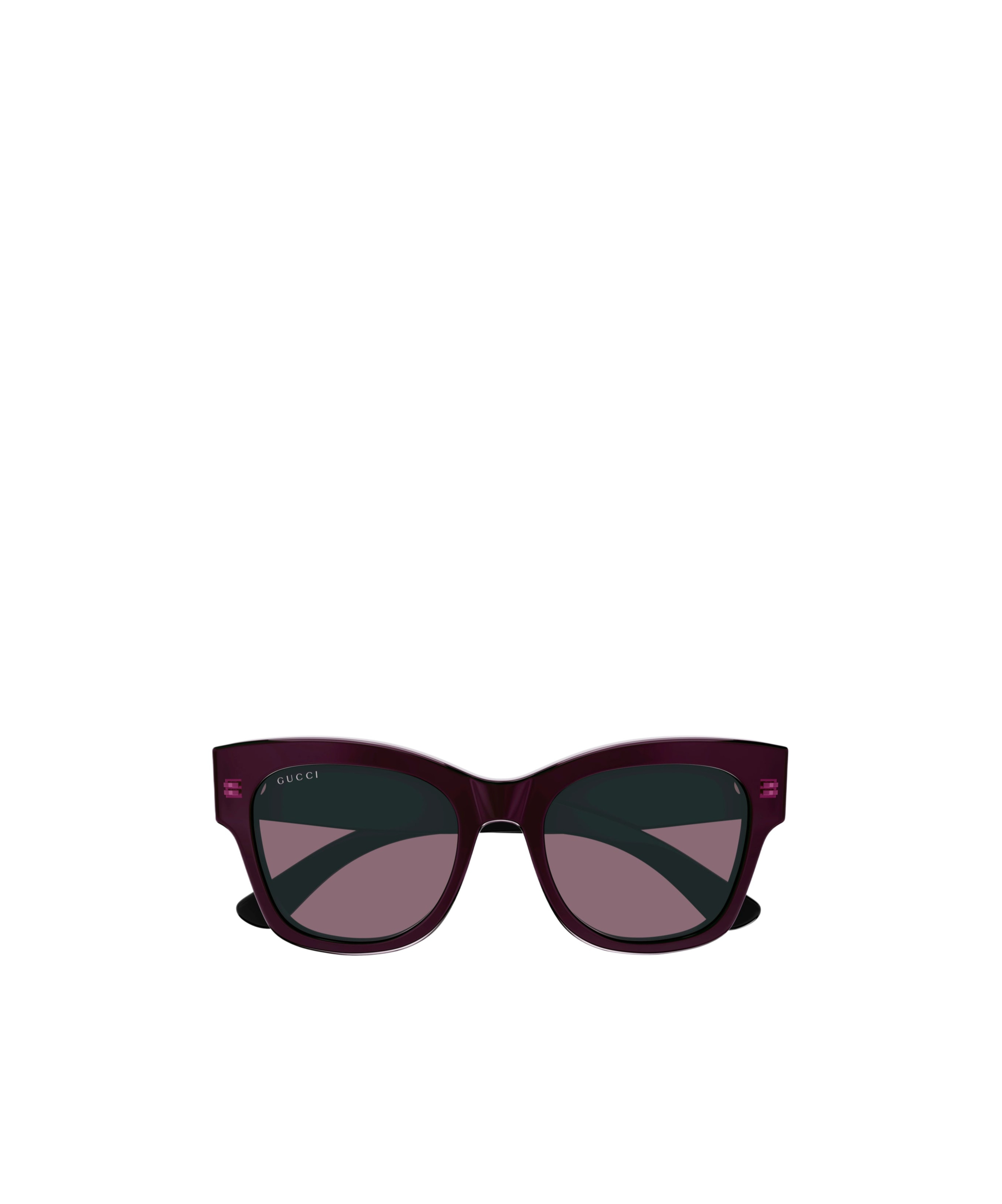 Gucci Double G Rectangle-frame Sunglasses In Black