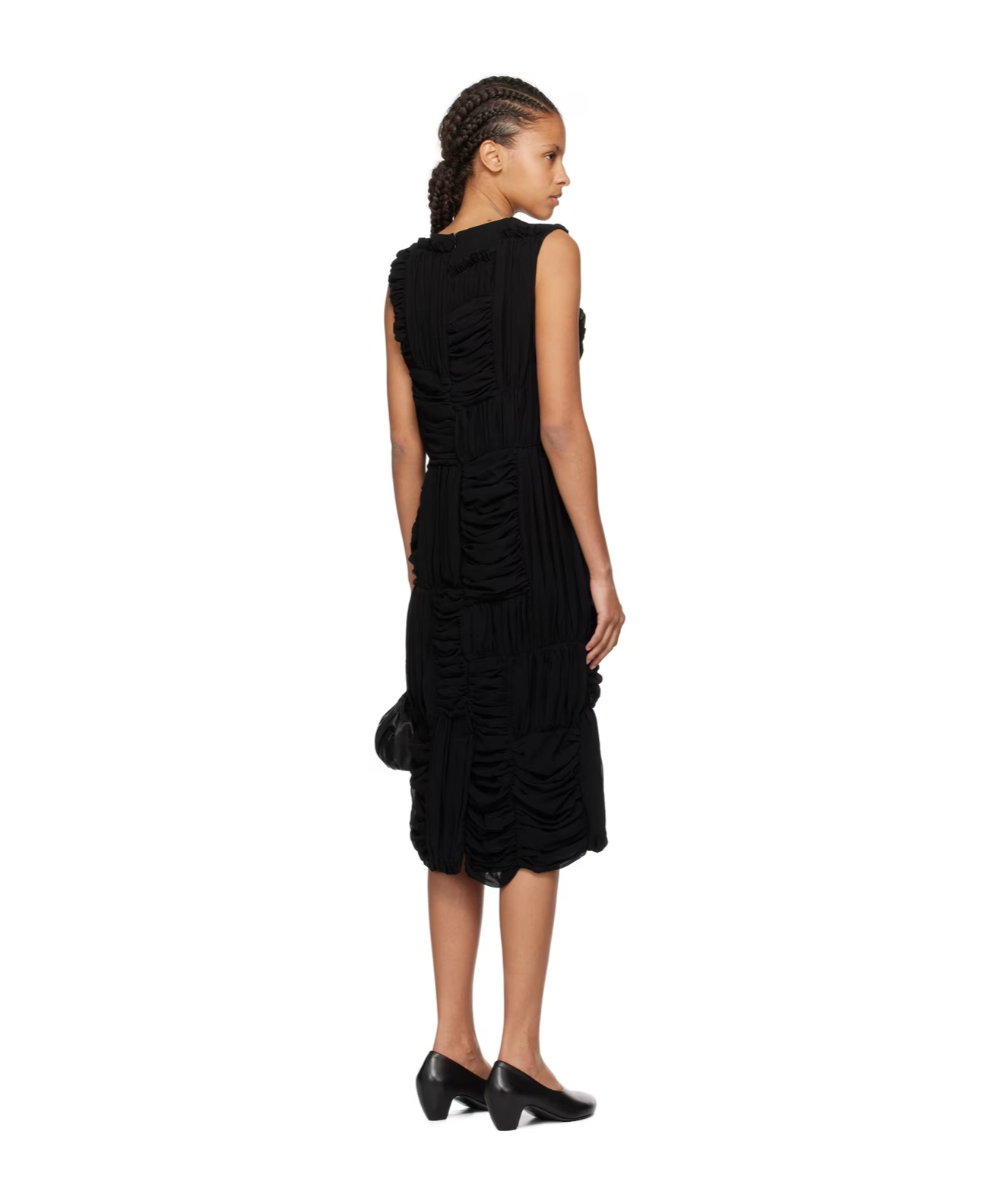 COMME DES GARÇONS PULLED ROUND NECK DRESS 