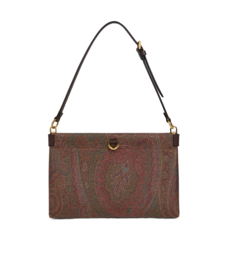 Etro Mini Arnica Paisley-patterned Shoulder Bag In Brown