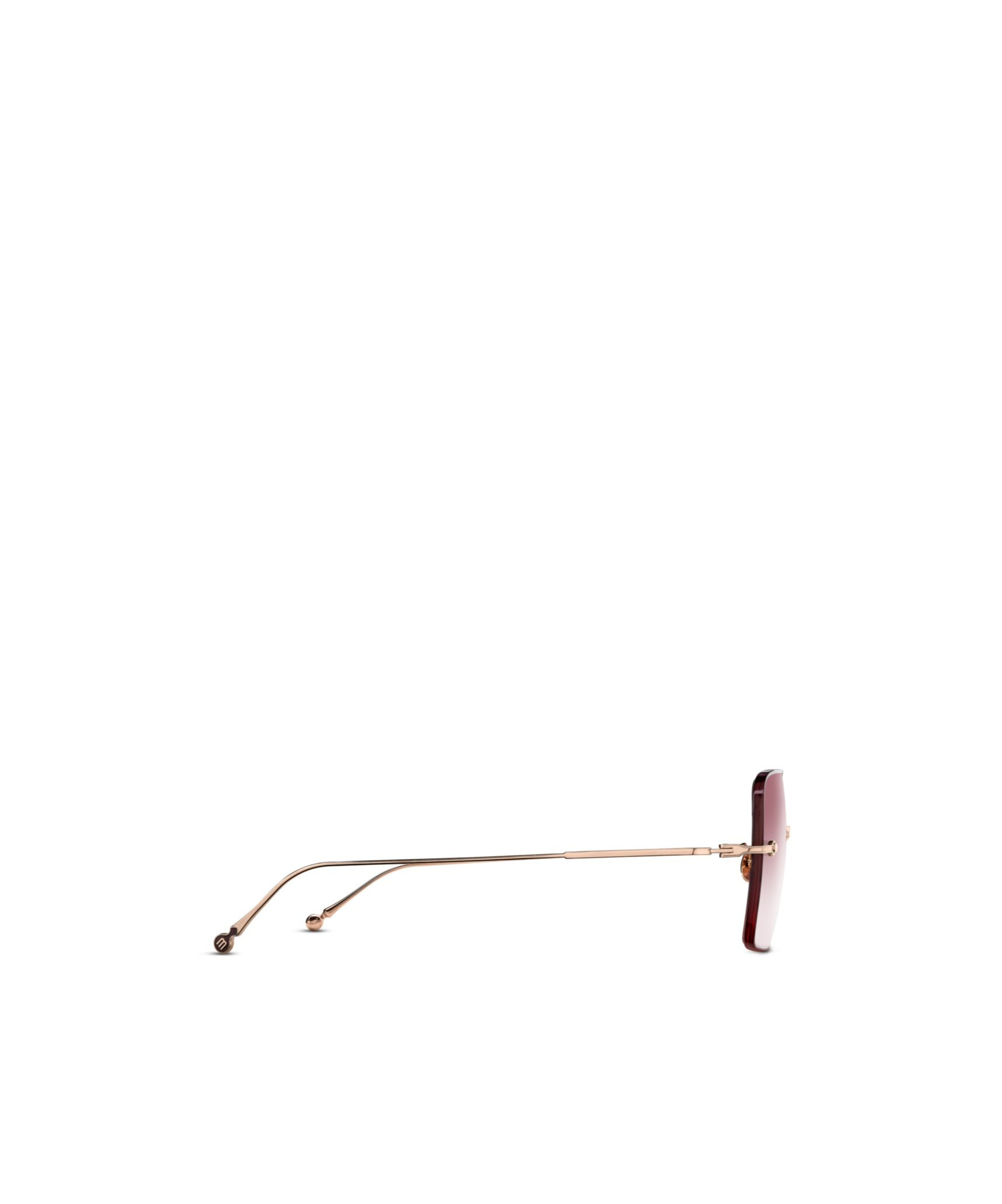 Matsuda Square Sunglasses In Gold