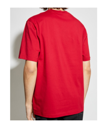 Versace Sequin-embellished Crew-neck T-shirt In Red