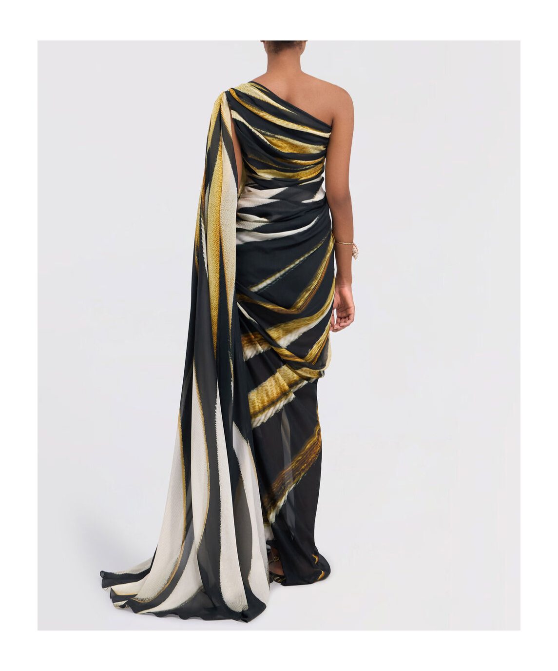 Roberto Cavalli One-shoulder Dress In Black